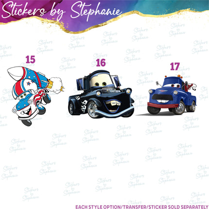 (s02C-092) Tow Mater Graphic Iron-On Transfer or Sticker