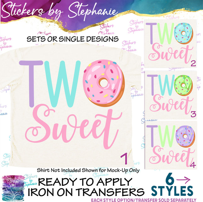 (s04-181) Two Sweet Donut Iron-On Transfer