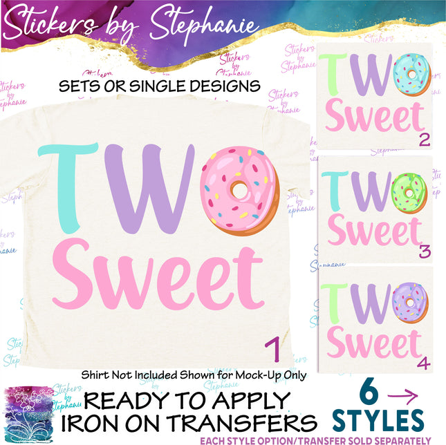 (s04-182) Two Sweet Donut Iron-On Transfer