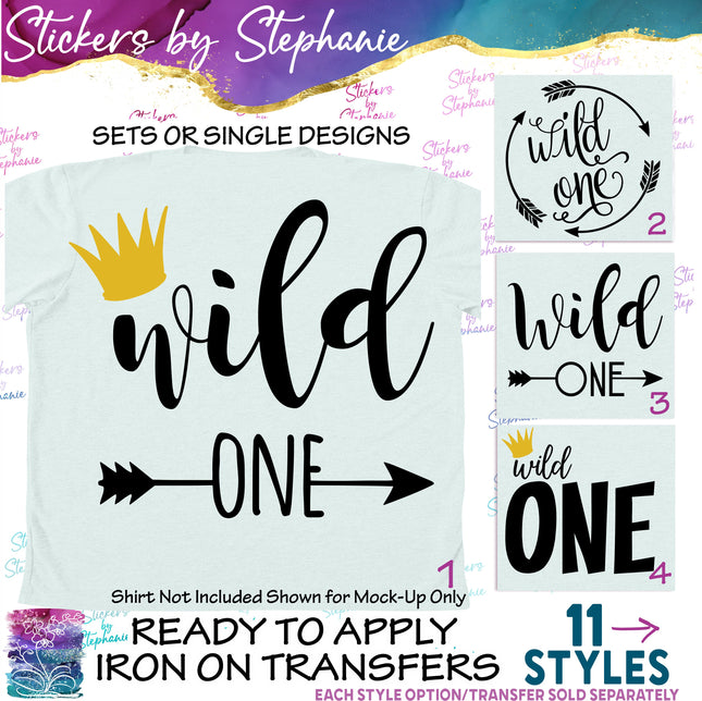 (s03-497) Wild One Iron-On Transfer