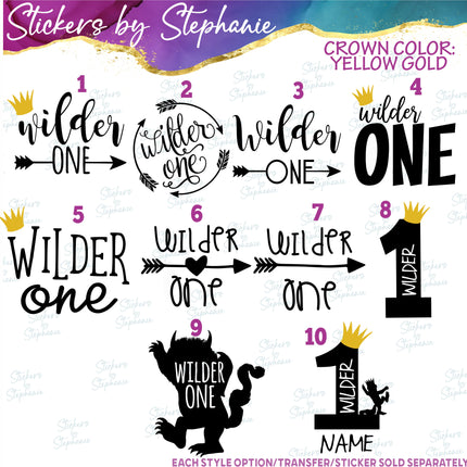 (s03-498) Wilder One Iron-On Transfer