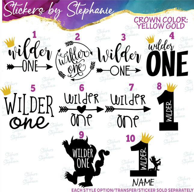 (s03-498) Wilder One Iron-On Transfer