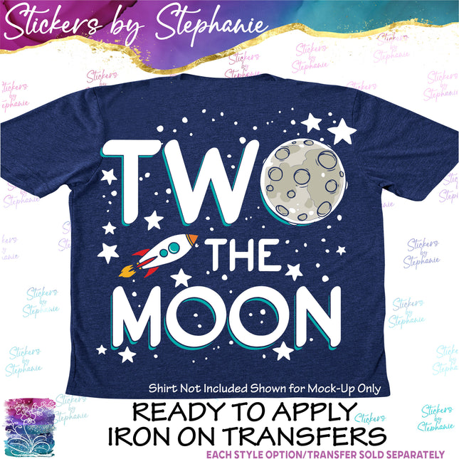 (s04-219) Two the Moon Iron-On Transfer