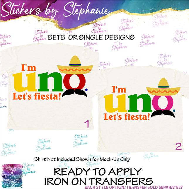 (s04-223) I'm Uno Let's Fiesta Iron-On Transfer