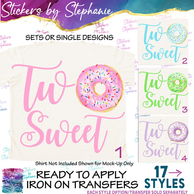 (s04-172) Two Sweet Donut Iron-On Transfer