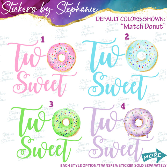 (s04-172) Two Sweet Donut Iron-On Transfer