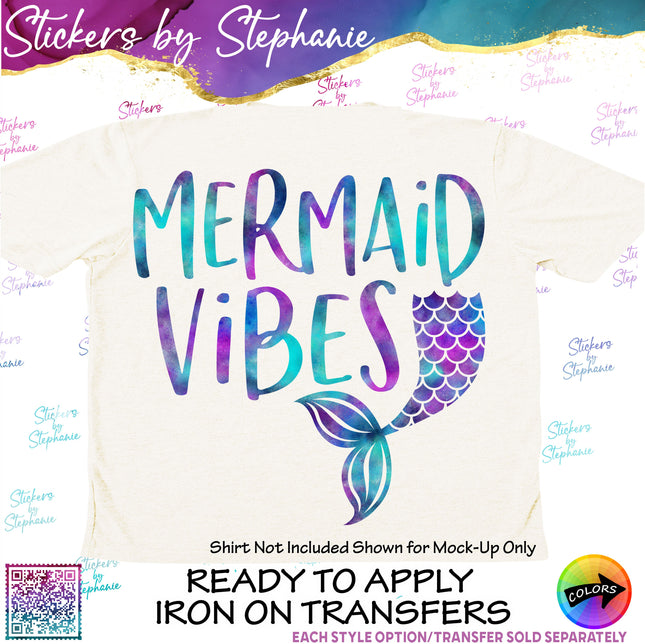(s03-337) Mermaid Vibes Iron-On Transfer