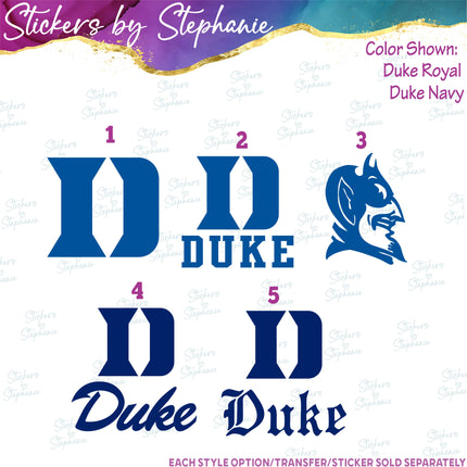 (s03C-063) Duke Iron-On Transfer or Sticker