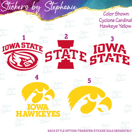 (s03C-064) Iowa Iron-On Transfer or Sticker