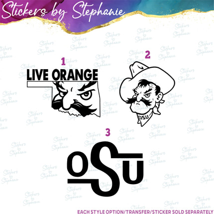 (s03C-070) OSU Ohio State Iron-On Transfer or Sticker