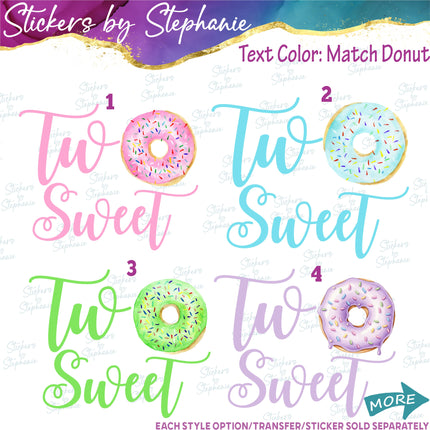 (s04-172) Two Sweet Donut Iron-On Transfer