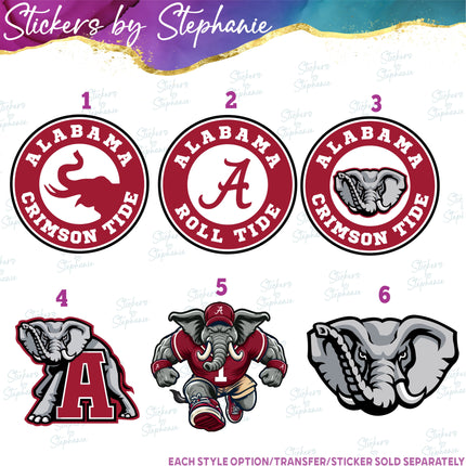 (s04C-013) Alabama Iron-On Transfer or Sticker