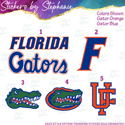 (s04C-016) Florida Gators Iron-On Transfer or Sticker