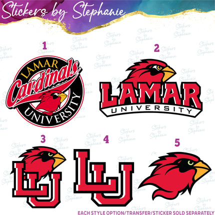 (s04C-022) Lamar University Iron-On Transfer or Sticker