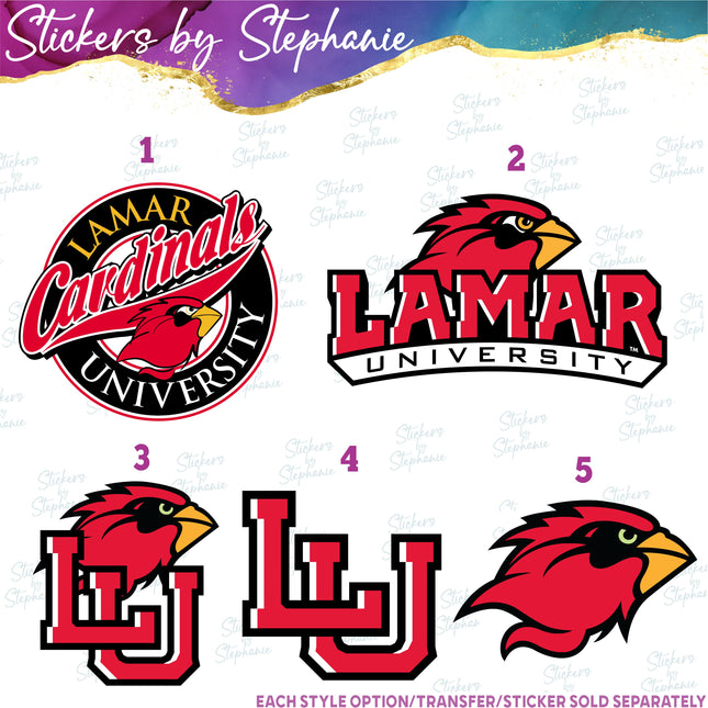 (s04C-022) Lamar University Iron-On Transfer or Sticker