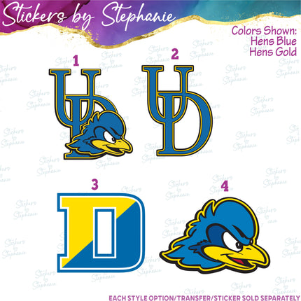 (s04C-023) University of Delaware Iron-On Transfer or Sticker
