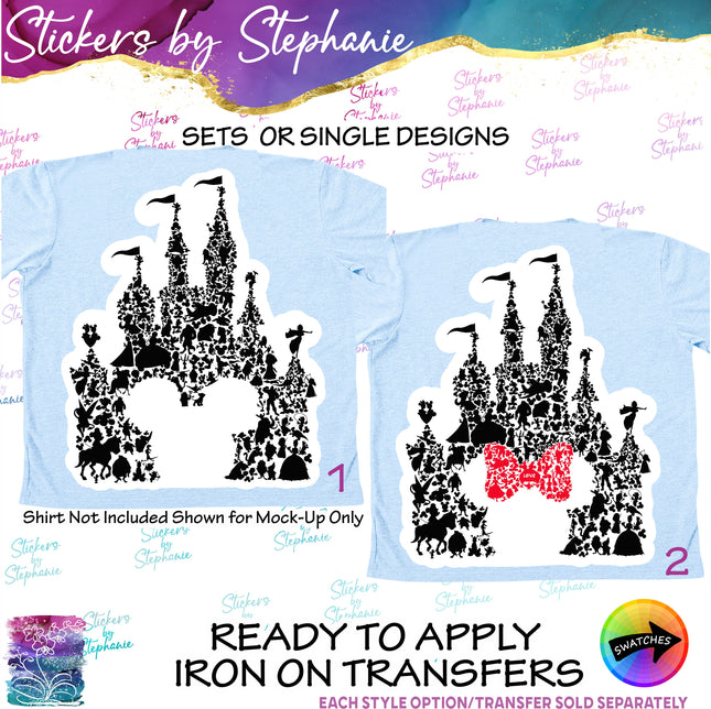 (s01C-001) Castle Iron-On Transfer