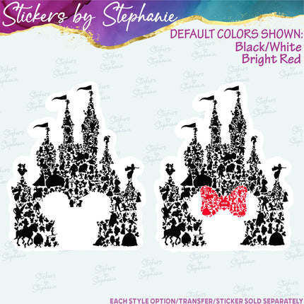 (s01C-001) Castle Iron-On Transfer