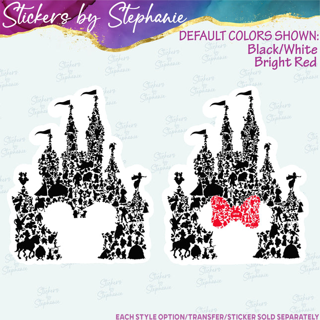 (s01C-001) Castle Iron-On Transfer