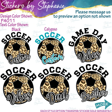 (s05-267) Soccer Mom Family Custom Iron-On Transfer or Sticker
