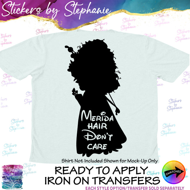 (s03C-020) Merida Hair Don't Care Iron-On Transfer