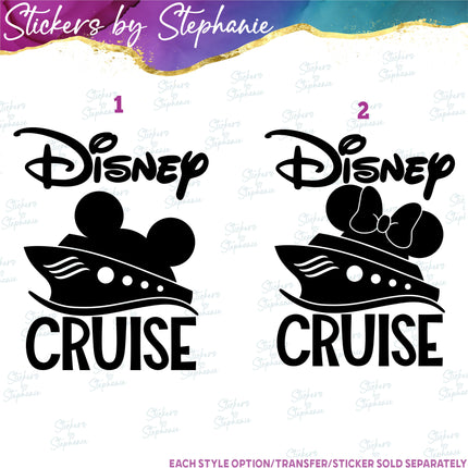 (s03C-003) Disney Cruise Iron-On Transfer