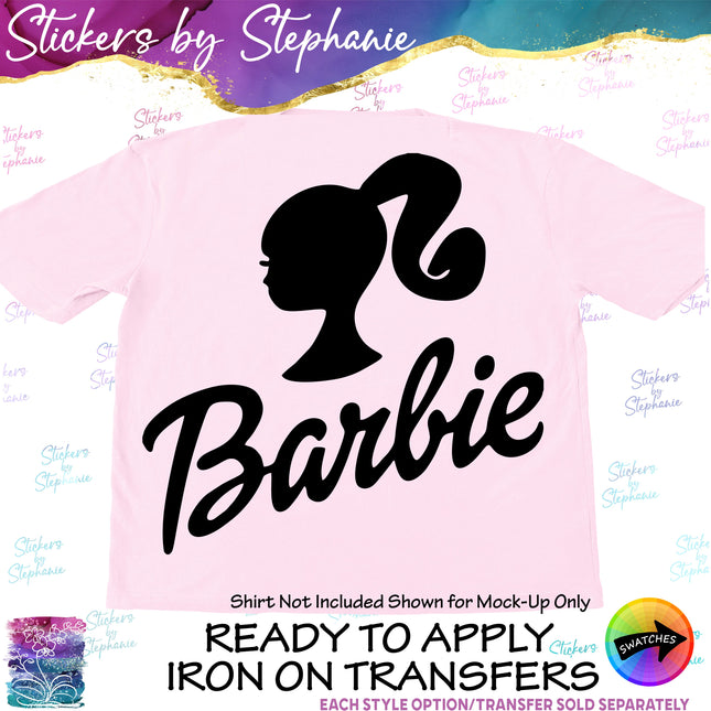 (s03C-037) Barbie Iron-On Transfer