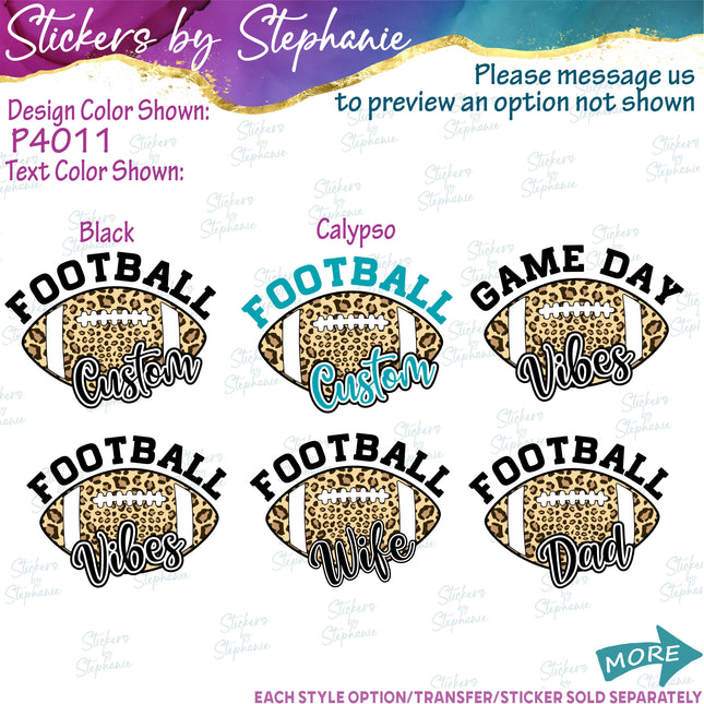 (s05-302) Football Mom Family Custom Iron-On Transfer or Sticker