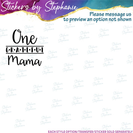 (s05-325) Mr One derful Custom Family Iron-On Transfer or Sticker