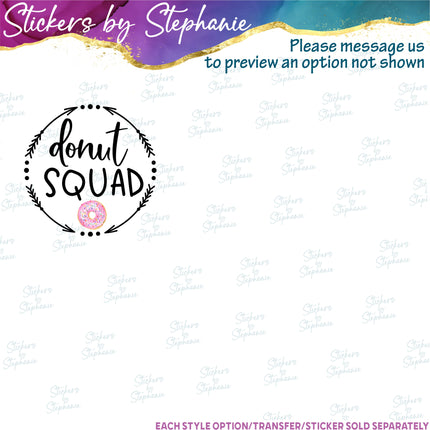 (s06-106) Sweet One Mom of Donut Custom Iron-On Transfer or Sticker