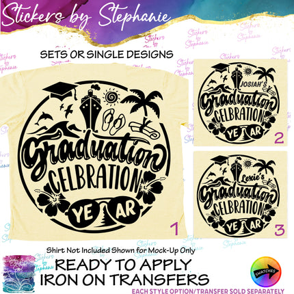 (s03Y-013) Graduation Celebration Iron-On Transfer or Sticker