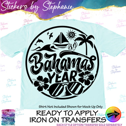 (s03Y-021) Bahamas Iron-On Transfer or Sticker