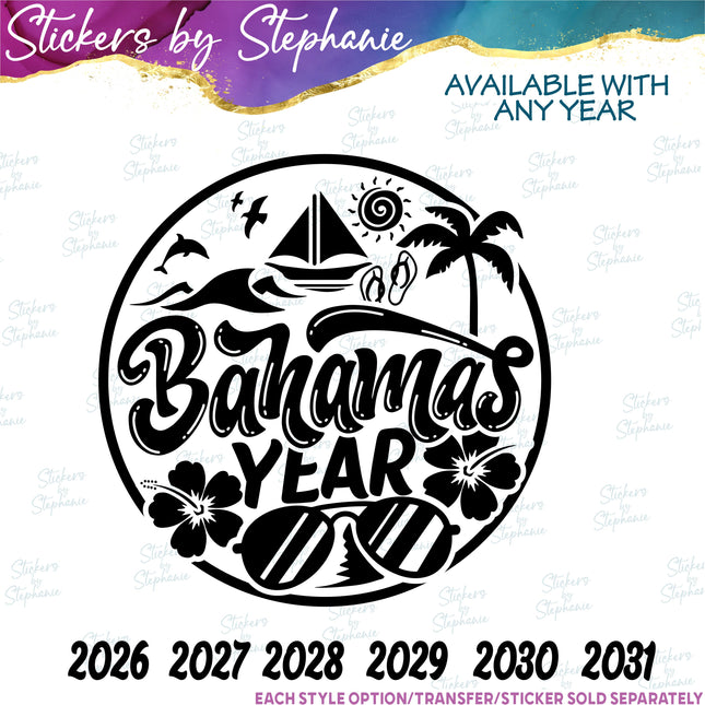 (s03Y-021) Bahamas Iron-On Transfer
