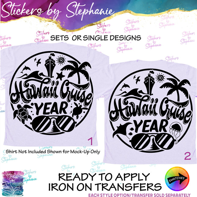(s03Y-005) Hawaii Cruise Iron-On Transfer