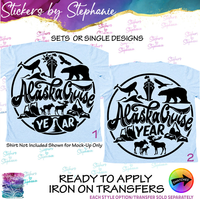 (s03Y-007) Alaska Cruise Iron-On Transfer