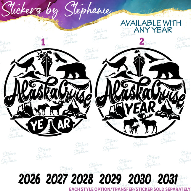 (s03Y-007) Alaska Cruise Iron-On Transfer