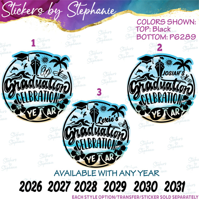 (s04Y-013) Graduation Celebration Iron-On Transfer