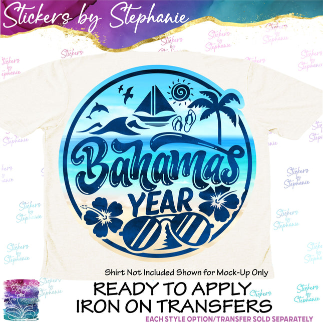 (s04Y-021) Bahamas Iron-On Transfer