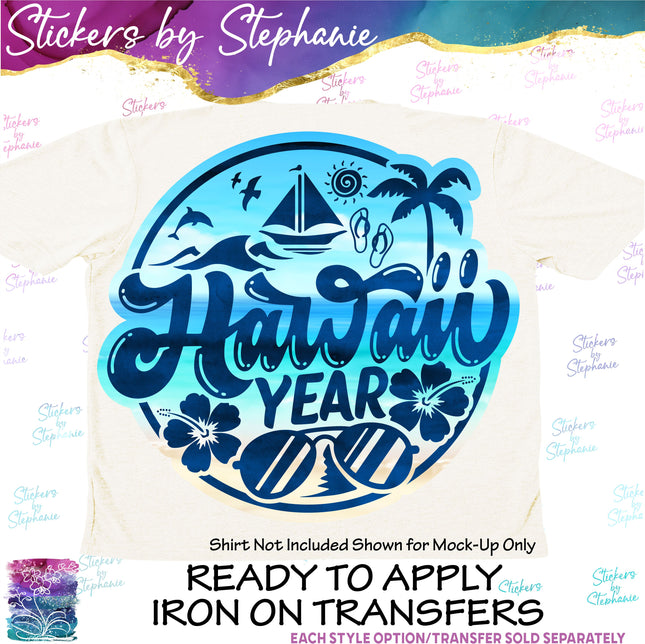 (s04Y-025) Hawaii Iron-On Transfer