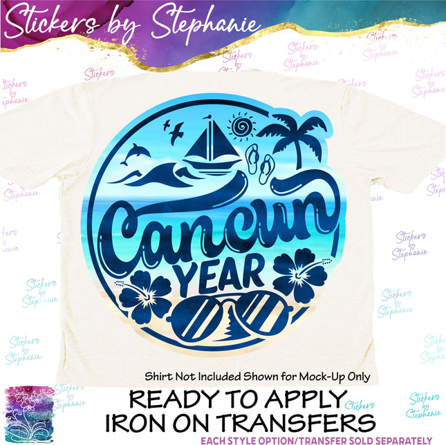 (s04Y-029) Cancun Iron-On Transfer