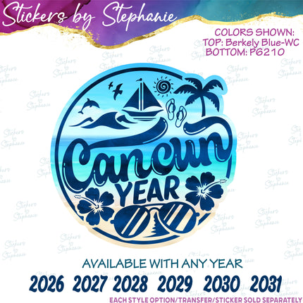 (s04Y-029) Cancun Iron-On Transfer or Sticker