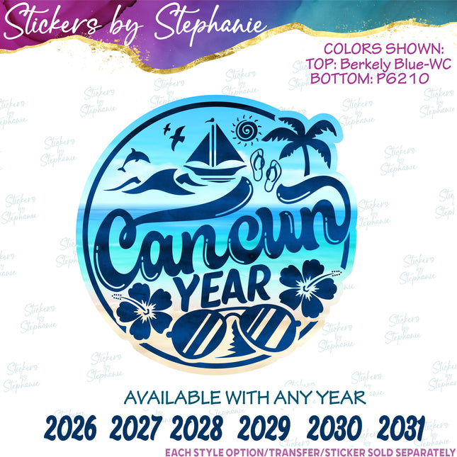 (s04Y-029) Cancun Iron-On Transfer