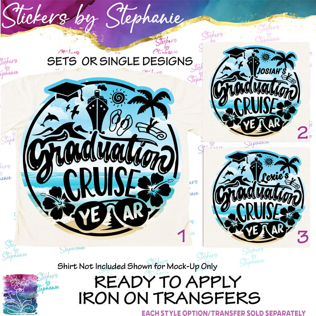 (s04Y-032) Graduation Cruise Iron-On Transfer