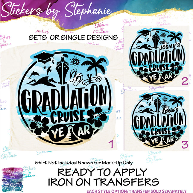 (s04Y-033) Graduation Cruise Iron-On Transfer