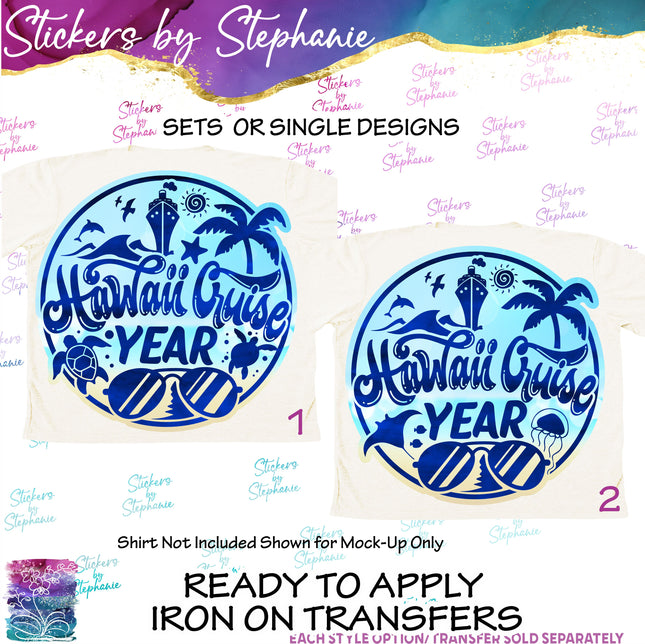 (s04Y-005) Hawaii Cruise Iron-On Transfer
