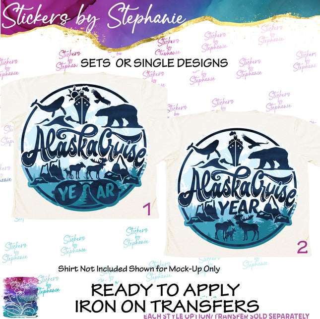 (s04Y-007) Alaska Cruise Iron-On Transfer