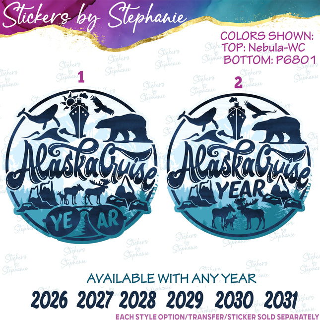 (s04Y-007) Alaska Cruise Iron-On Transfer