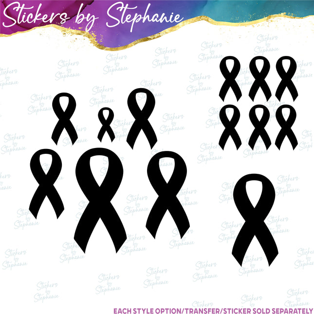 (s01-112) Awareness Ribbon Iron-On Transfer