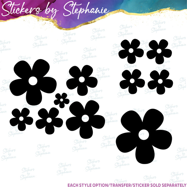 (s01-119) Daisy Flower Iron-On Transfer