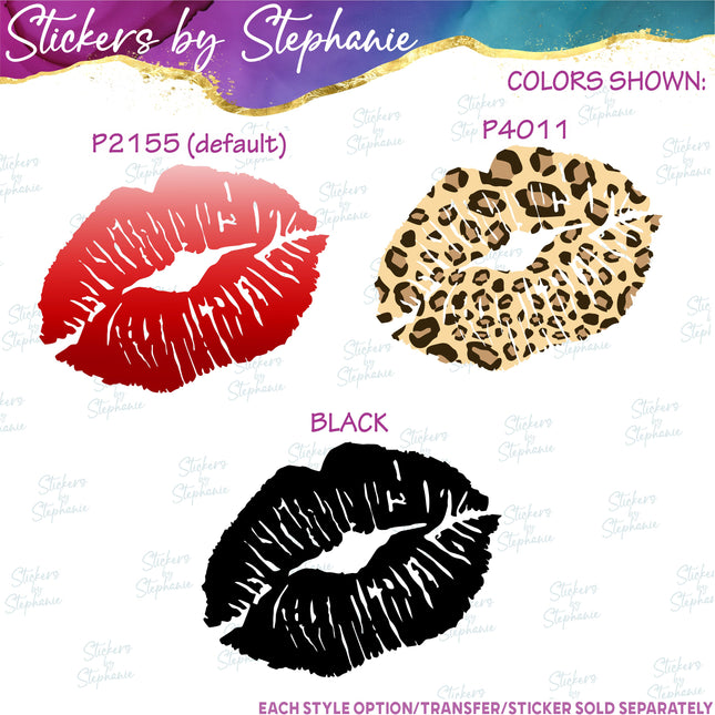 (s01-129) Kiss Lips Iron-On Transfer